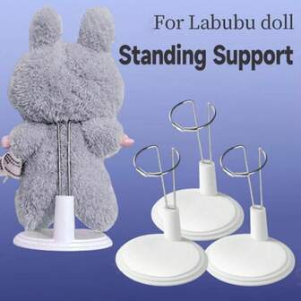 3 st justerbara dockställ, lämpliga för dockor på 4-8 tum (ca 10,2-20,3 cm), håller dockorna stående (3 st set) (dockor ingår ej)