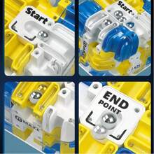 Cool 3D Labyrinth Puzzle Cube, Brain Teaser Fidget Toy For Stress Relief & Logical Thinking Challenge - 藍色 - 查看 3