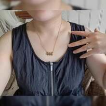 18K Gold Plated Dainty 444 Necklace For WomenAngel Number Necklace 444 Choker Necklace Lucky Number Necklace Custom Y2K Gifts For Women - 如圖 - 查看 4