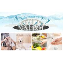 Japanese-Style Bathroom Drain Cover Hair Filter - Sink/Basin Drain Protector For Hair Clog Prevention - 白色 - 查看 6