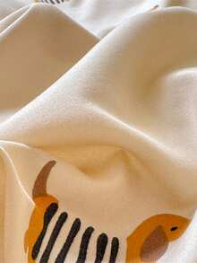 四件套柔软加大款ins风双面床品套装，棕色腊肠犬印花图案（1件被套+1件床单+2件枕套），亲肤磨毛面料，360°防滑包边，不含荧光增白剂，透气、柔软、耐用、可机洗、保暖，适合卧室、客房、宿舍等各种环境，四季皆宜。 - 小復古狗 - 查看 11