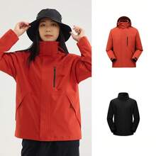 Women Shell Jackets - Red - View 4