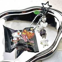 Creative Simulated Packaged Turkey Flavored Instant Noodle Keychain Pendant, Bag Charm