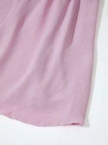 Beach Holiday Strapless Short Dress - Pink - View 4