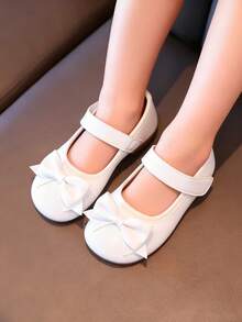 Nowe płaskie buty dziecięce, miękka podeszwa, antypoślizgowa konstrukcja, zdobienie kokardką, prosty styl, dziewczęce buty sportowe, wiosenno-jesienne buty do pracy, lekkie i wygodne, śnieżnobiałe buty - Beżowy - Zobacz 8