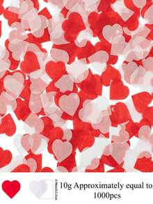 1000-5000Pcs Valentine's Day Paper Confetti Red Heart Tissue Party Decor For Balloon Filling, Wedding Hand-Held Throwing Confetti - Multicolor - View 12