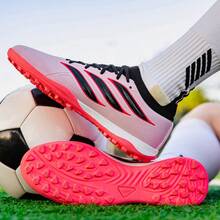 Zapatos de fútbol ligeros y antideslizantes, zapatos de fútbol, zapatos de entrenamiento - Rosa - Ver 7