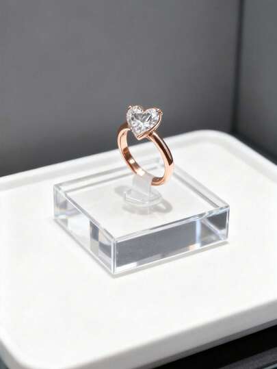 1 chiếc giá trưng bày trang sức bằng acrylic, giá đỡ nhẫn dùng để trưng bày trang sức, phụ kiện và đồ trang trí.