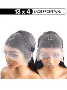 180% Density Deep Wave Curly -13x4 HD Transparent Brazilian Lace Front Wig Opening And Closing, Glueless Pre Pull, Swiss Lace, Water Wave, Cut - Natural Black - View 6