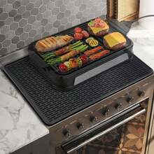 Extra Large Silicone Stove Cover - Versatile Food Service Drying Mat & Non-Slip, Heat-Resistant Countertop Protector
