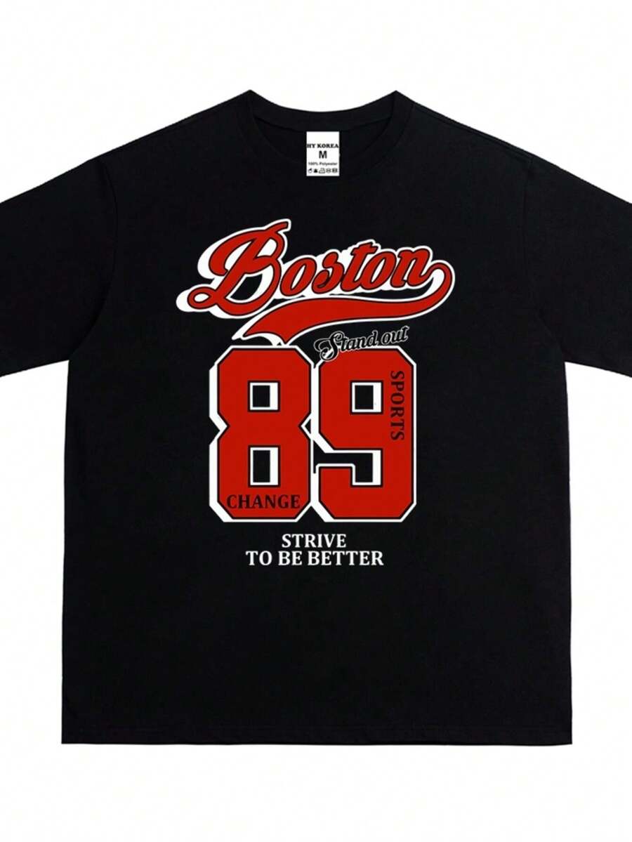 HY KORÉ 89 Boston 3096 Loose Form Localbrand Oversize Unisex 100% Poly Fabric for Men and Women to Wear Well - Negro - Ver 1