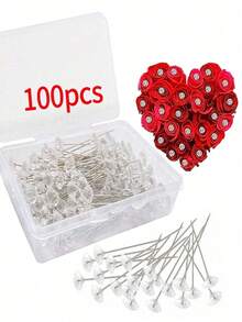 4/50/100pcs Rhinestone Flower Stamens, Suitable For Wedding Decoration, Valentine's Day Flowers, Mother's Day, Graduation Season, Back To School Season, Birthday Party And Other Floral Decorations - Multicolor - View 1