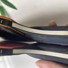 三星级乒乓球拍两支装，中国制造，五层实木结构，厚实耐用，进攻速度快，附赠球拍包 - 彩色 - 查看 3