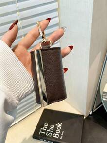 1pc Keychain Organizer Bag, Large-Capacity Shopping Bag. Folds Down To Become A Keychain Charm; Compact And Portable. Unfolds Into A Shoulder Bag Or Shopping Bag. Available In Various Colors And Versatile. - Multicolor - View 3