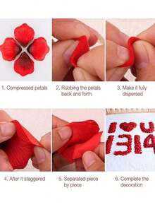 500-2000Pcs Artificial Fake Rese Petals Celerful Simulatien Silk Rese Petal ForValentines Day Wedding Party Remantie Deceratien - Multicolor - View 6