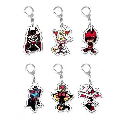 1 Cute Anime Cartoon Character Acrylic Keychain Backpack Pendant, Suitable For Bags And Keys, Is An Ideal Gift For Fans