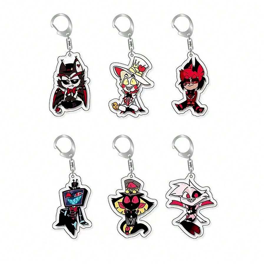 1个可爱的动漫卡通人物亚克力钥匙扣背包挂件，适合挂在包包和钥匙上，是送给动漫迷的理想礼物。