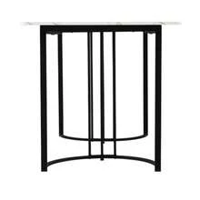 140 X 80 Cm Dining Table (1 Set), Modern Kitchen Table, Metal Frame Rectangular Dining Table, Modern Marble Kitchen Table With Adjustable Ottoman For Dining Room/Living Room - White - View 8