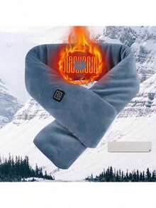 USB Powered Heated Scarf, 3 Heating Modes (Low/Medium/High), Unisex Winter Warm Neck Gaiter, Portable Heated Shawl, Suitable For Outdoor Travel And Commuting - Multicolor - View 11