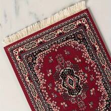 وسادة فأر صغيرة مضفرة بنمط السجاد الرجعي، وسادة فأر للكمبيوتر المحمول والكوب مع شرابات، ديكور مكتبي منزلي، وسادة كوب، زخرفة دمية، وسادة طاولة منزلية/مكتبية، قاعدة كوب