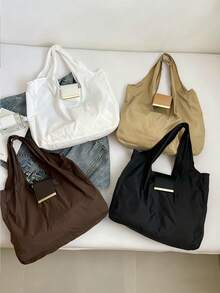 1pc Keychain Organizer Bag, Large-Capacity Shopping Bag. Folds Down To Become A Keychain Charm; Compact And Portable. Unfolds Into A Shoulder Bag Or Shopping Bag. Available In Various Colors And Versatile. - Multicolor - View 9