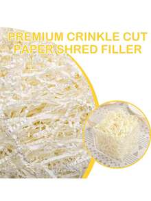 30g Crinkle Raffia Gift Box Filler Paper - Beige - View 9