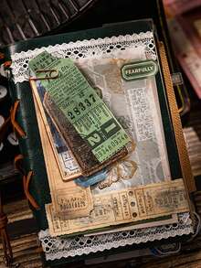 have a good day 45 pezzi/Scatola Adesivi vintage biglietti, Adesivi decorativi creativi e estetici, Materiali per collage fai-da-te, Regali per le vacanze, Forniture per scrapbooking personalizzate per la scuola, Forniture per scrapbooking, Adesivi divertenti, Adesivi per laptop, Adesivi per Kindle, Adesivi per telefono - Multicolore - Visualizzare 11