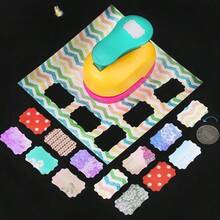 Flower Shaped Hole Punch, Plastic Craft Hole Puncher, DIY Shape Hole Punch, Suitable For Cards And Scrapbooks, Educational And Fun, Portable And Interesting, Creative, Handmade Stamp Punch, Applicable For Stamp Label Making, Handicraft Tools, Scrapbooking, Paper Crafts, DIY Card Making (Random Color And Style)