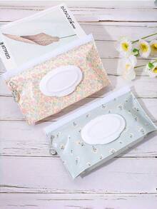 1pc Compact Reusable EVA Wet Wipe Dispenser Portable Refillable Tissue Holder With Snap-Strap For On-The-Go Convenience Reusable Wipe Pouch Cosmetic Pouch Flip Cover Travel Essential Organizer Lightweight Durable Carrying Case Perfect For Home Office Outdoor Activities Daily Use Multipurpose Storage Container - Multicolor - View 4