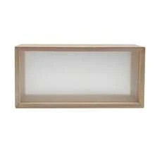 1 Stück rechteckige Paulownia Holz-Acryl Vitrine, 3D Hohlrahmen, polierte Acryl-Oberfläche, staubdichter beidseitiger Präsentationsständer, geeignet für getrocknete Blumen, DIY Kunst, besondere Anlässe, Figuren, Heim- und Bürodekoration, Foto- und Blumenarrangements, modernes Ästhetik, Struktur, Heimdekoration - Holzfarbe - Übersicht 8