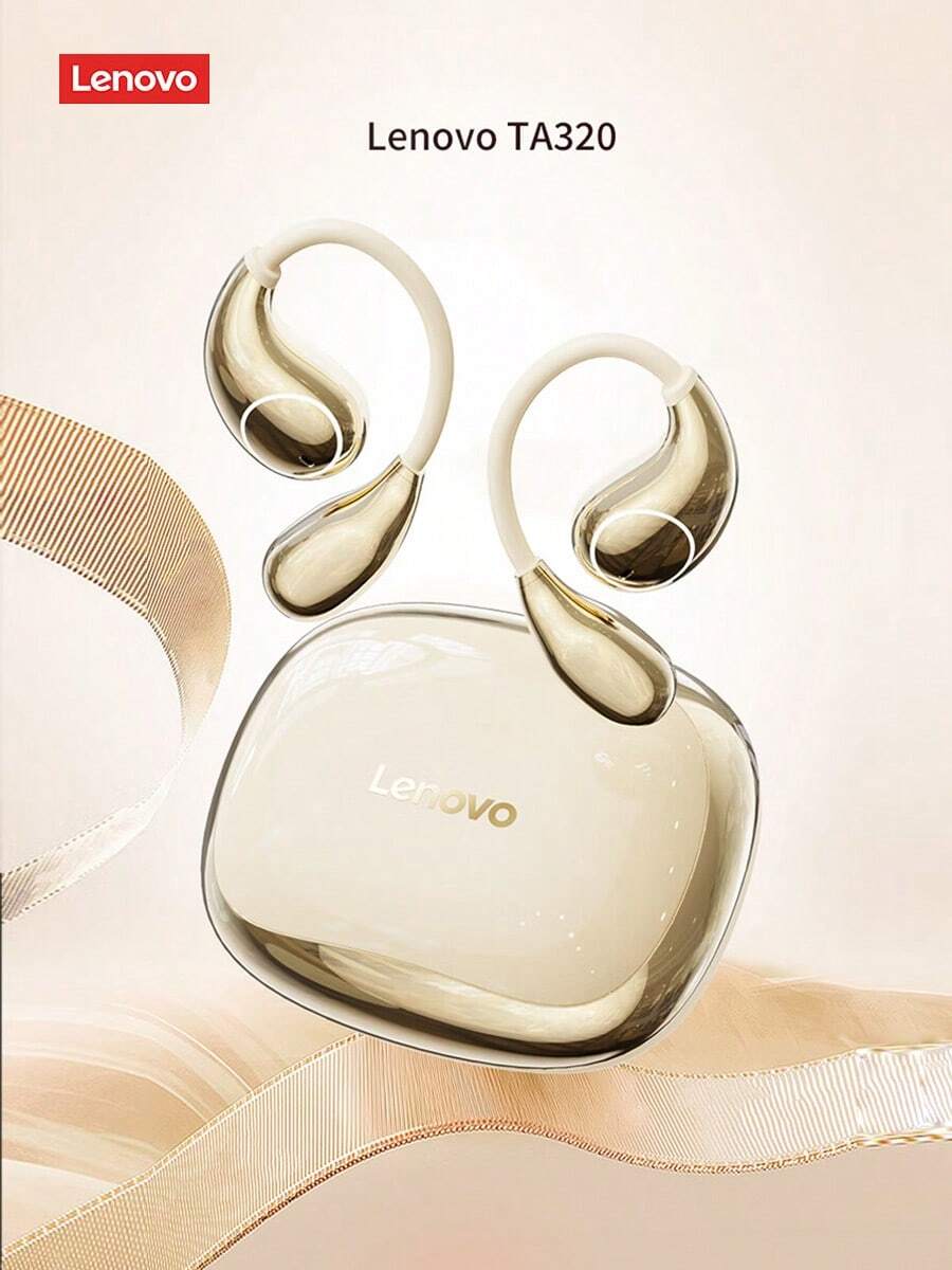 Lenovo Bluetooth Headset TA320 Open Sports Headset Bluetooth 5.4 Ultra-Low Latency Apple And Android Compatible Non-In-Ear Comfortable Style Moon Rock White - Moon Rock White - View 1