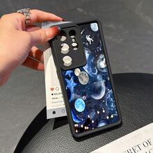 Tianyan Staircase Personalized Gift For Friends, Simple And SuitableSamsung Galaxy S25 Plus,Ultra,S24,S24 FE,S24 Plus,S24 Ultra,S23,S23+,S23 Ultra, S22,S22+,S22 Ultra All Inclusive Protection, Anti Slip And Anti Fall, TPU Soft Shell, Dopamine Color Series, Korean Minimalist Design, With Full Protection Design, Soft And Minimalist, Suitable For Both Men And Women To Use - Black - View 2