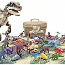 juguetes de dinosaurios para nios de 3, 4 y 5 aos, juguetes de dinosaurios para nios de 3 a 5 aos, figuras de dinosaurios, alfombra de juegos, regalos de Navidad y cumpleaos. 50pcs