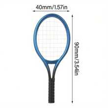 2pcs Mini Tennis Racket Set - Realistic Sports Accessories, Non-Electric Doll House Sports Collectibles, Suitable For Play, Display And Gifting, Sports Enthusiasts And Holiday Gifts, Doll House Accessories, Tennis Accessories, Sports Equipment Combo, DIY Miniature Decor, Suitable For Office Desk Accessories, Cute Desktop Decor, Party Favors, Gifts For Him, Personalized Gifts, Collector's Gifts, New Year Gifts, Holiday Gifts, Miniature Furniture - Multicolor - View 2