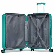 Lightweight 2 Piece Cabin Suitcase Set 20 Inch Carry On Luggage With Vanity Case ABS PC Hard Shell Spinner Wheels TSA Lock YKK Zipper For Travel - Teal Green - View 12