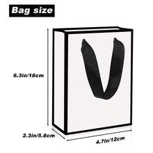 2 Peças Caixa de Presente Pequena e Sacola de Presente, Caixa de Presente para Joias de 9x7x3cm e Sacola de Papel para Pulseira, Brinco, Anel, Colar, Caixa de Presente com Tampa para Presentes. - Multicolorido - Visão 4