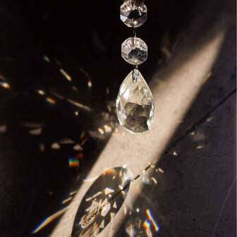 1-10 件水晶玻璃水滴造型壁挂，家居装饰，房间装饰，墙面装饰礼品，水晶吊坠装饰，适用于婚礼派对装饰，家居门帘，台灯装饰，波西米亚风格，轻巧装饰，高品质水晶，悬挂装饰，活动策划，婚礼策划