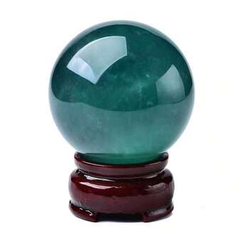 Natural Green Fluorite Sphere Ornament, Green Crystal Approximate Raw Stone, Home, Entrance, Office Desk Decor, Housewarming Gift