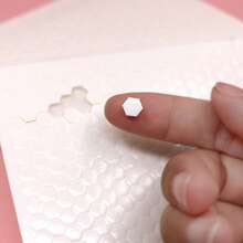 240/480/720/960/1200/2400pcs Double-Sided Adhesive Hexagon EVA Foam Tape, Super Sticky Double-Sided Foam Tape, 3D Double-Sided Foam Stickers, Suitable For Handmade Crafts - White - View 5