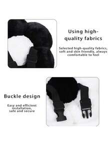 1个花朵图案汽车头枕，柔软舒适，可保护颈部，适用于汽车座椅和内饰。 - 均碼 - 查看 7