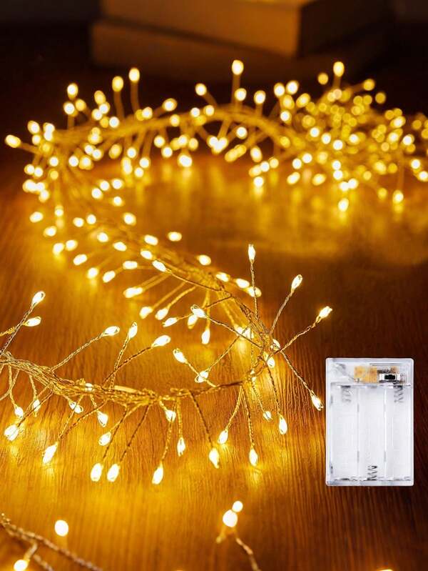 Warm White Fairy String Lights, LED Warm White Fairy Lights, Waterproof For Indoor And Outdoor Use, Suitable For Valentine's Day Party Decor, Waterproof Copper Wire Starry Firefly Lights, Applicable For DIY Wreaths, Home Windows, Wedding Indoor/Outdoor Decor, Ramadan, Eid Decoration, Restaurants, Hotels, Bedrooms, Living Rooms