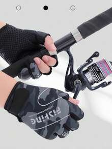 1 para grubych, ciepłych, bezpalcowych rękawiczek z klapką, wodoodpornych, antypoślizgowych, wiatroszczelnych, do jazdy samochodem, biegania, jazdy na rowerze, wędkowania, dostawy, unisex - Zobacz 3