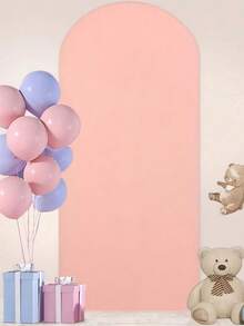 Arch Background Holder And Cover Set, Pink Spandex Fitted Background Cover And Gold Wedding Arch Frame Suitable For Birthday Party Wedding Ceremony Bridalbabyshower, Party Decoration - Dusty Pink - View 5