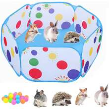 Parque de juegos para mascotas plegable con jaula de animales pequeños para conejillos de indias, conejos, hámster, chinchillas y erizos - 1 - Ver 9