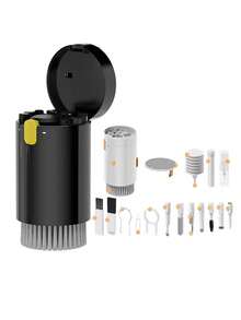 Kit de limpieza de pantalla 3 en 1 con cepillo, juego de limpieza de teclado, herramientas de limpieza electrónica, compatible con bolígrafo de limpieza de aire, kit de limpieza multifunción para auriculares, teclados, portátiles, teléfonos, monitores de computadora, spray de limpieza para teclados de computadora y teléfono, bolígrafo cepillo duradero para computadoras y teléfonos, polvo eficaz para uso diario y viajes, suministros de mantenimiento esenciales - Multicolor - Ver 1