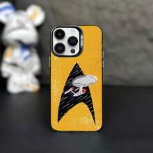 Funda para teléfono Art Star T-Trek S- para 17,16,15,14,13,12,11,Pro,MAX, cubierta negra mate a prueba de golpes funda para iPhone estilo sci fi, carcasa negra mate anticaídas para fans de T Trek y el espacio, regalo de navidad y Christmas para gamers, geeks y coleccionistas, accesorio de smartphone para uso diario, universidad, oficina y viajes, phone case resistente con diseño artístico para hombres, mujeres y adolescentes - Z1 - Ver 4