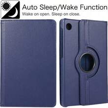 适用于 MatePad SE11 Pro11 11 11.5 英寸 S 的 360 度旋转保护套，也适用于 Honor Pad X7/X8/X8a/8/X9 11.5/X9A/9/T10s/T10 以及 Pad Pro 12.7 M11 M10 Plus M10 FHD P12 M9 M8 4th Book 平板电脑外壳支架皮革保护套 - 藏蓝色 - 查看 7