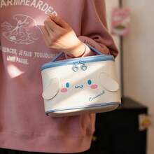 1个时尚简约可爱卡通化妆包，大容量高品质化妆盒，旅行便携 - 彩色 - 查看 7