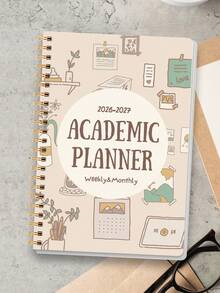 BUBU 2-Year Monthly Planner From Jan.2026 To Dec.2027, A5 Quick-Use Monthly Planner Notebook With 3-Year Calendars, 2026 Planner For Daily Tasks, Office Supplies,School Home - Multicolor - View 2