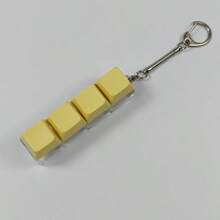 1pc Novelty Keyboard Cap Keychain - Colorful Clicky Desktop Toy, Stress Relief And Anxiety Reducer, Fun Office Decor, Unique Gift Choice